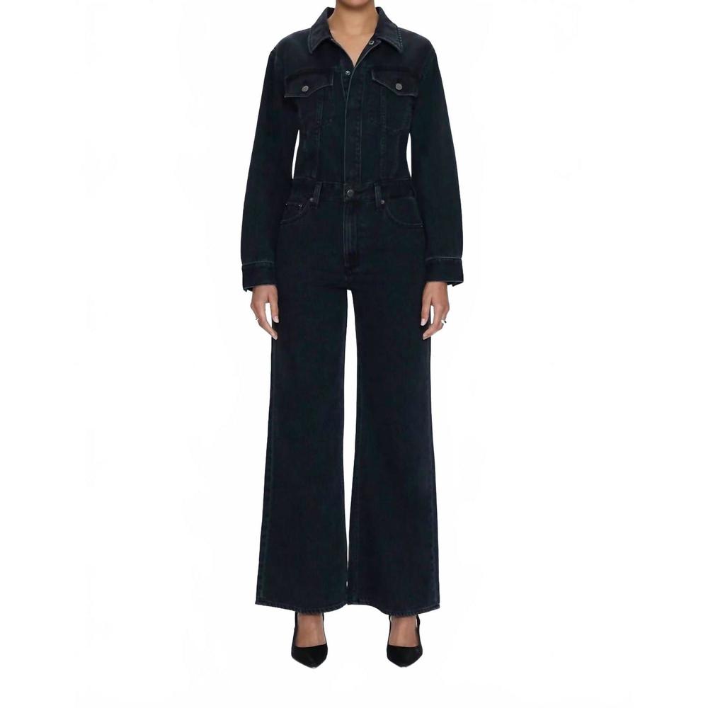 NWT PISTOLA Black Denim Jumpsuit M